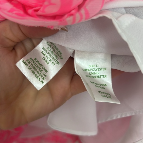 Lilly Pulitzer Linda Dress Pink Tropics Bunny Hop 💕 - Picture 2 of 5